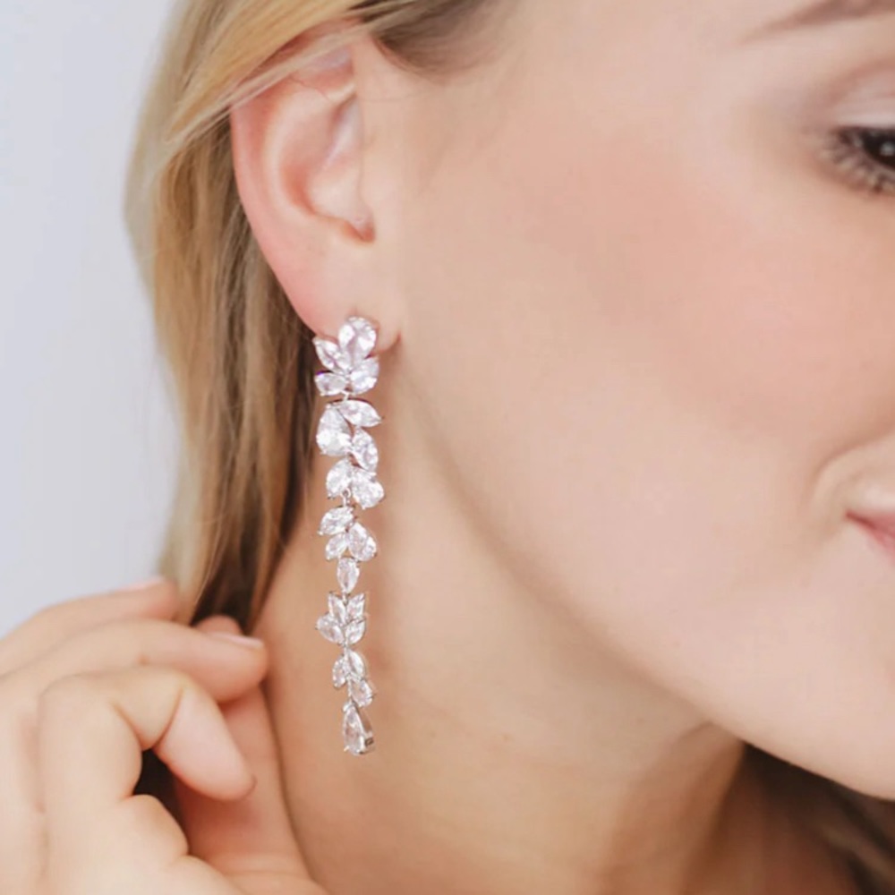 Elegant Silver Drop Earrings